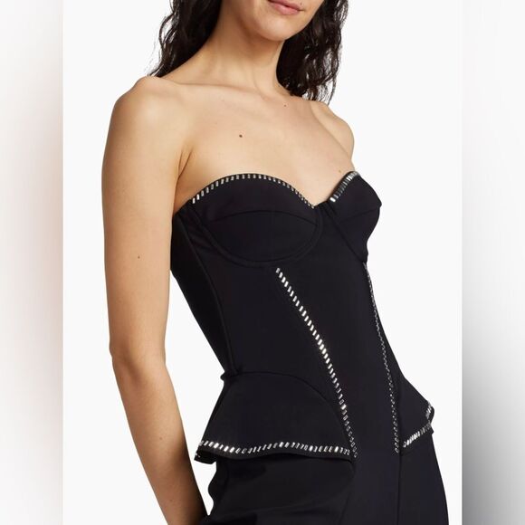 Chiara Boni La Petite Robe Terenzia Strapless Layered Dress size 42/us size 6 - Picture 4 of 13